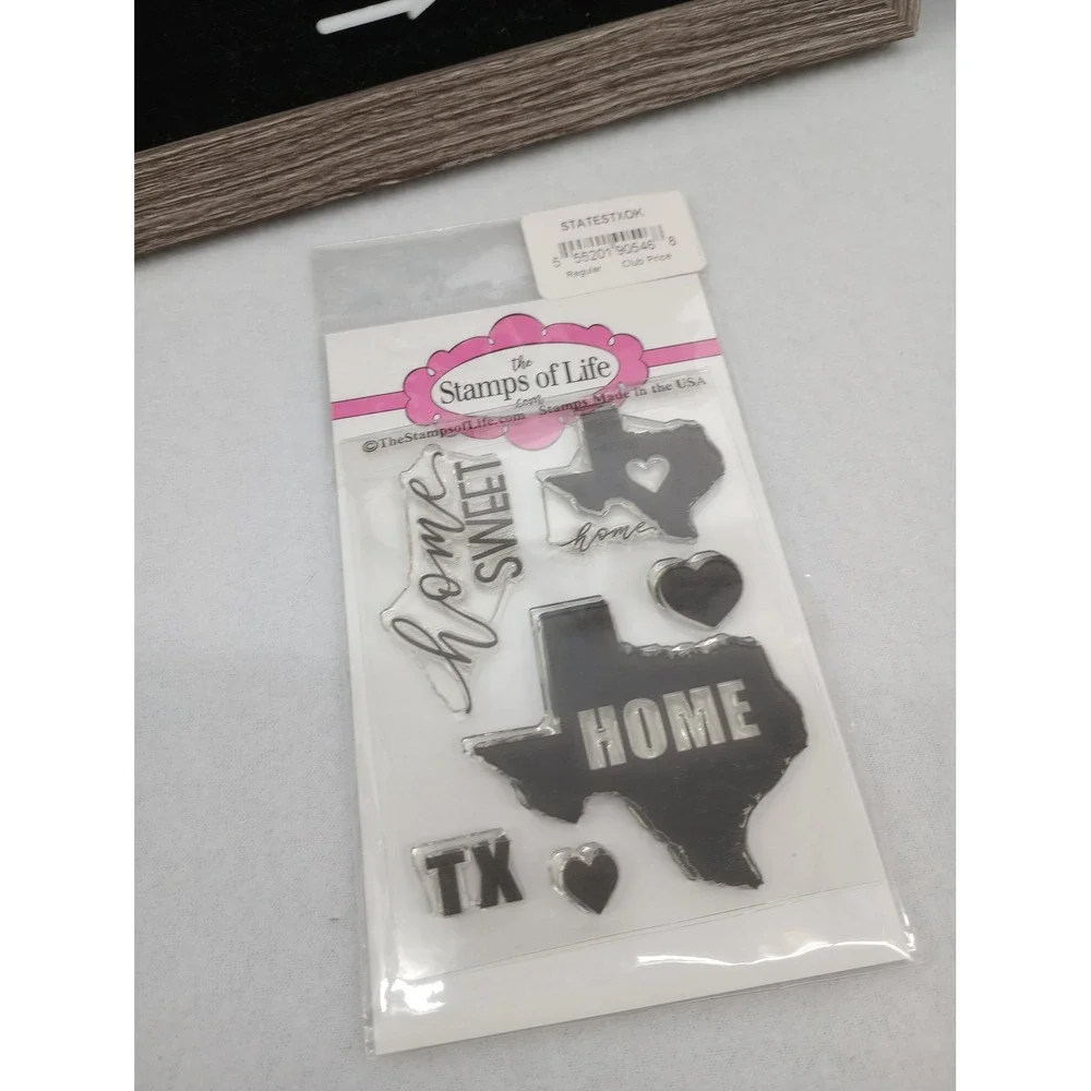 Stamps of Life Clear Stamp Set Clear Texas Home Sweet Home STATESTXOK